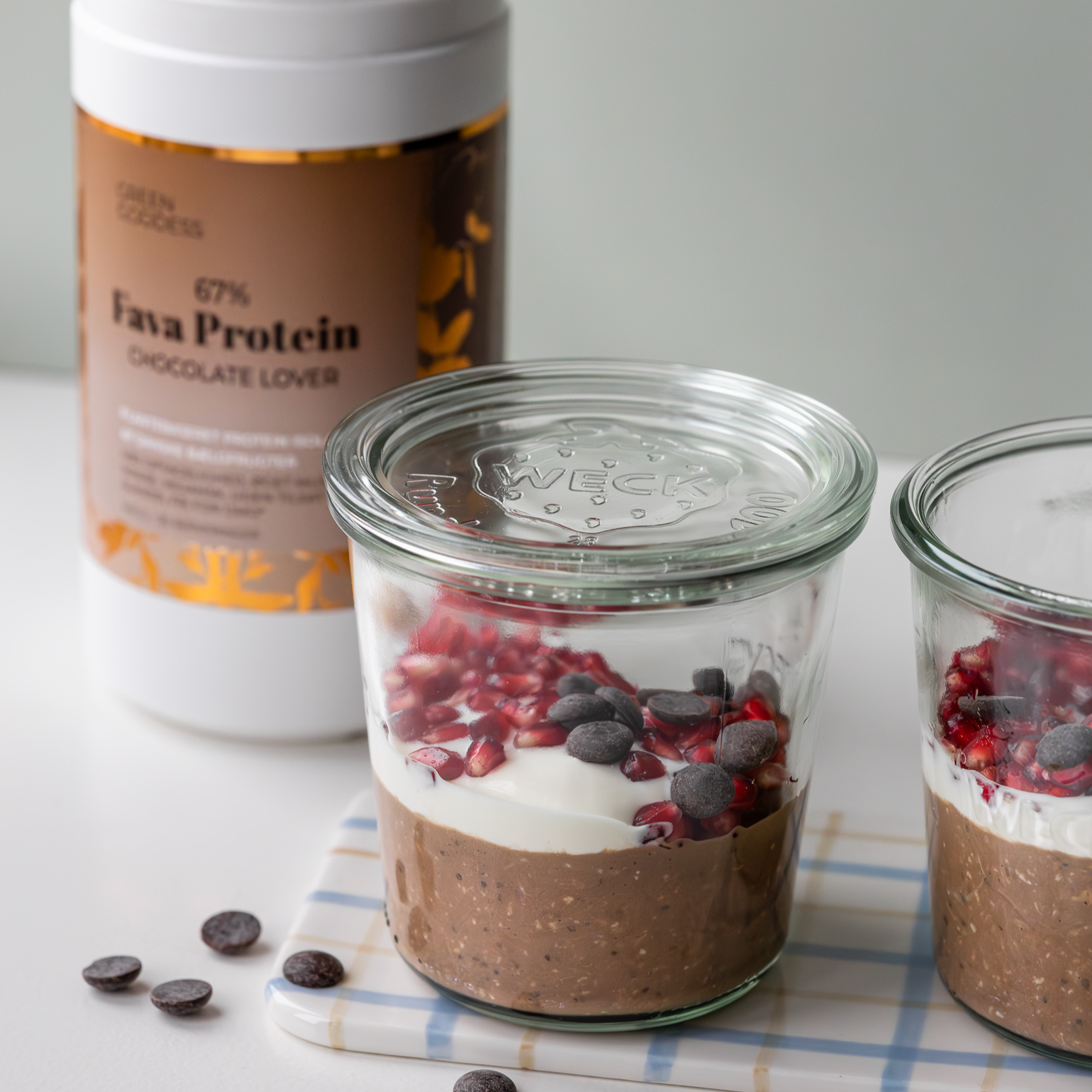Overnight oats med protein