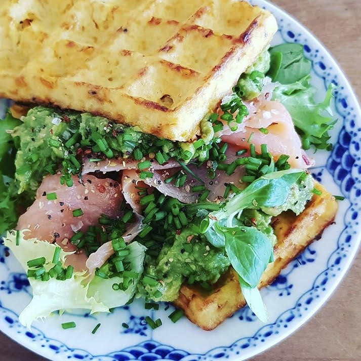 Madvafler med blomkål