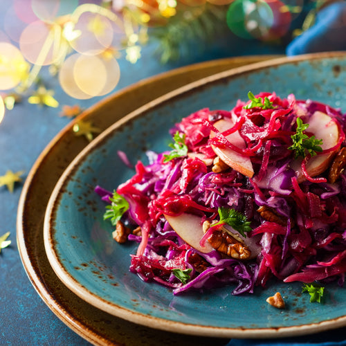 Rødkålsalat med valnødder