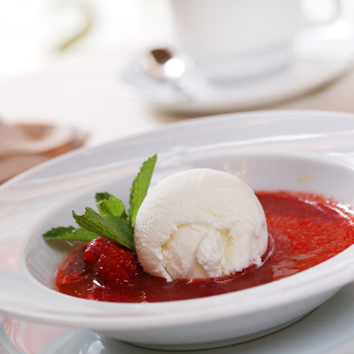 Rabarberkompot med is