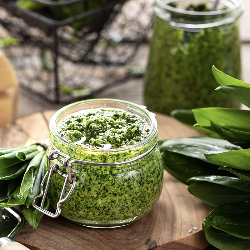 Pesto af ramsløg