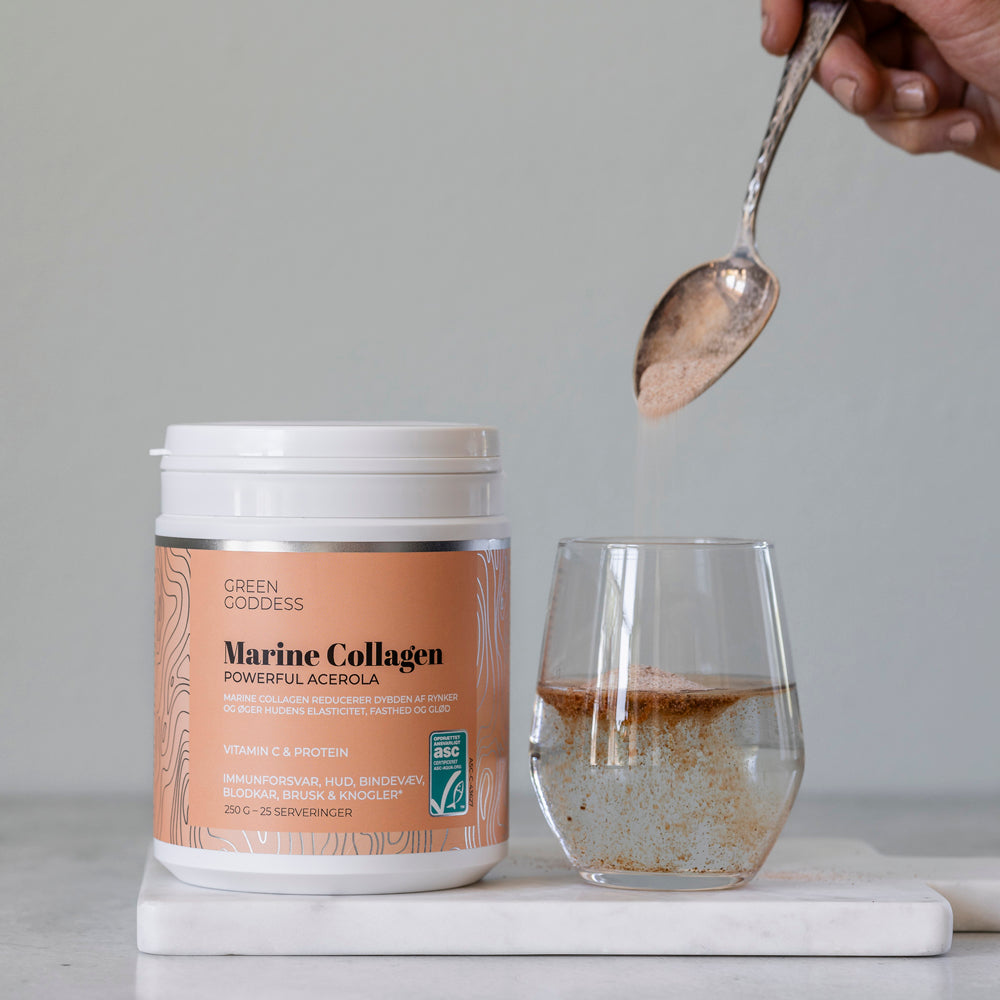 Powerful Acerola Collagen, 250 g. inkl. C-vitamin og protein