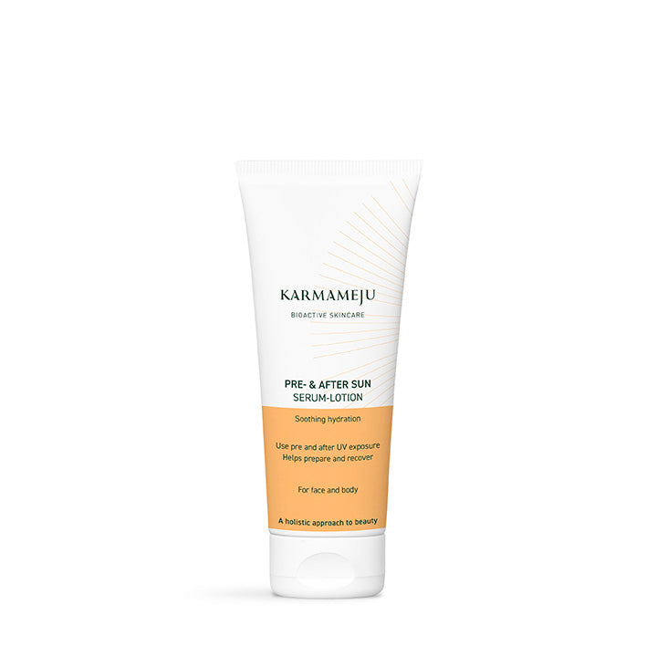Karmameju Pre / Aftersun Serum-lotion, 100 ml.