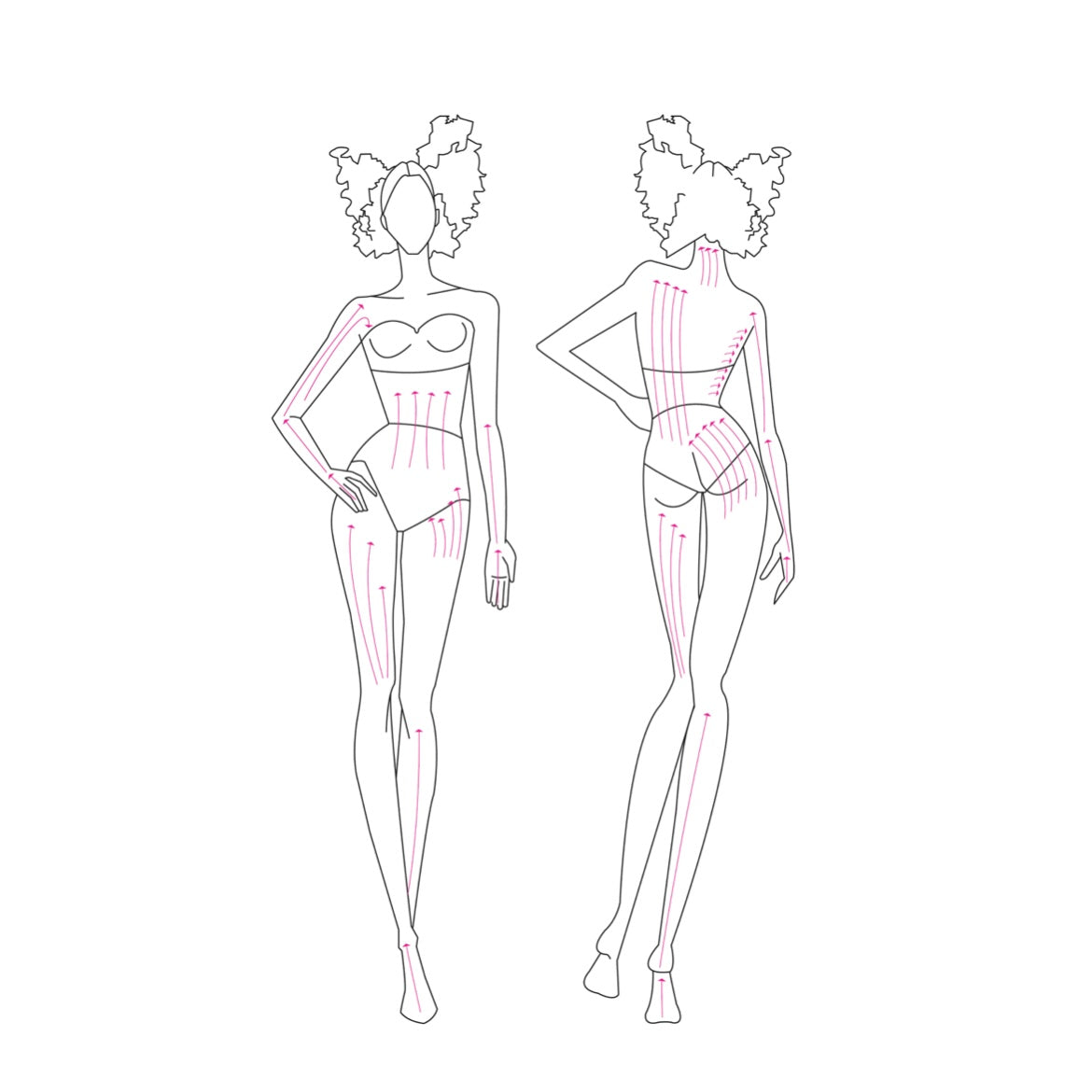 Karmameju Buff Naturlig Tørbørste Illustration