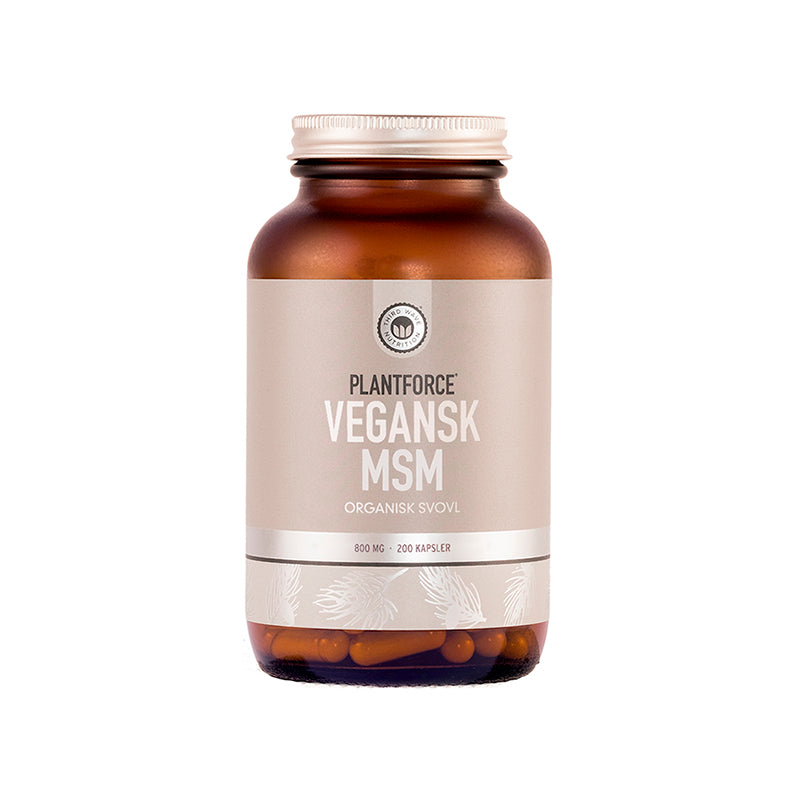 MSM 800 mg plantebaseret organisk svovl 200 kapsler