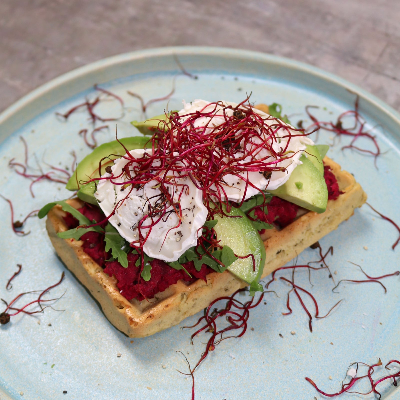 Proteinrige madvafler