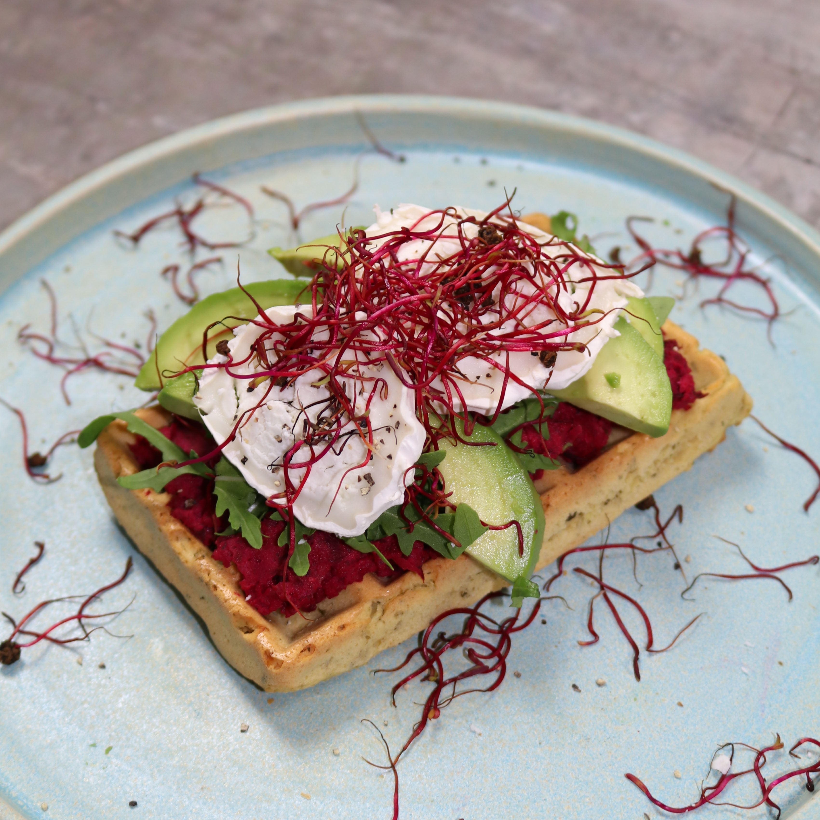 Proteinrige madvafler