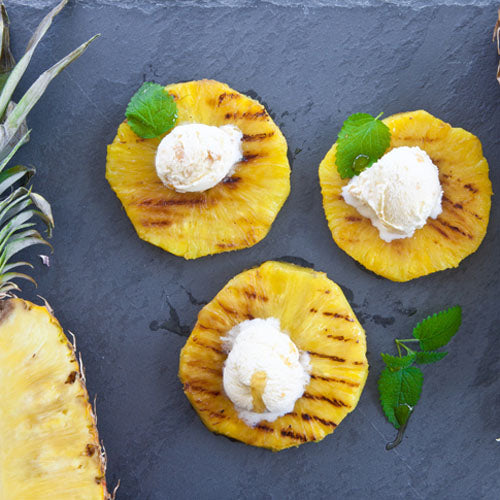 Grillet ananas med is