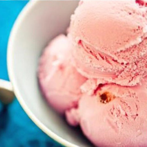 Hindbær flødeis uden fløde