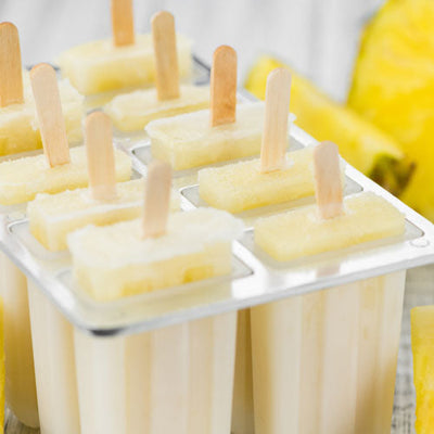 Ananas-is uden tilsat sukker