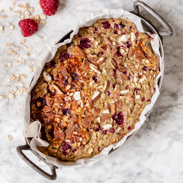 Baked oats med protein