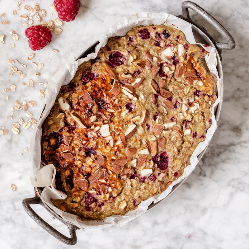 Baked oats med protein