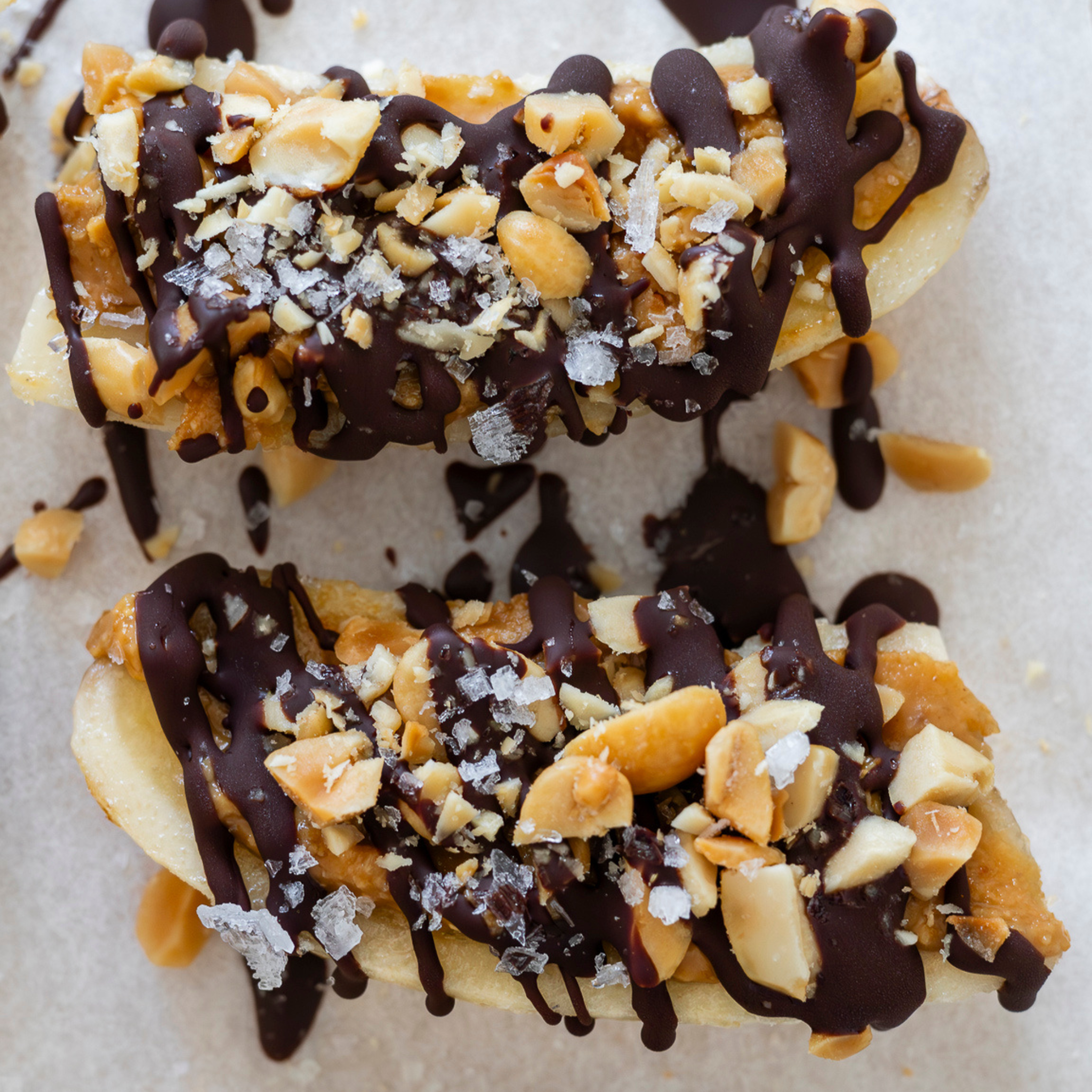 Opskrift: Hjemmelavede banan snickers bites