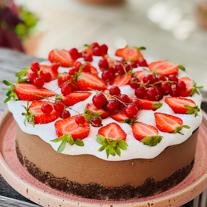 Raw Fødselsdagskage med Chokolademousse