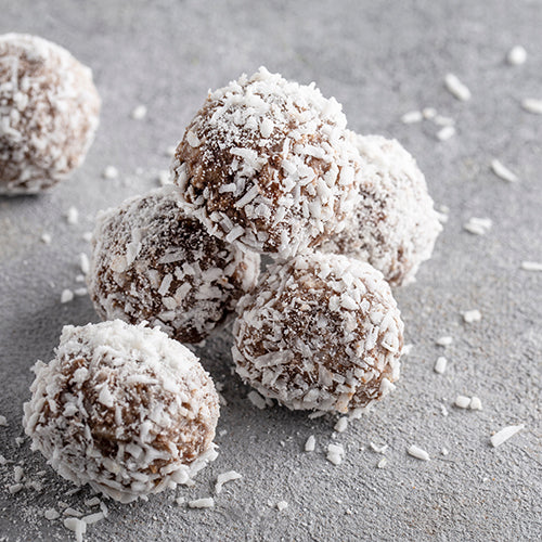 Collagen Chocolate raw kugler vendt i kokosmel