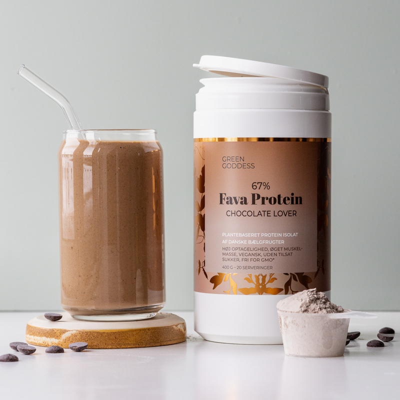 Smoothie med proteinpulver og squash