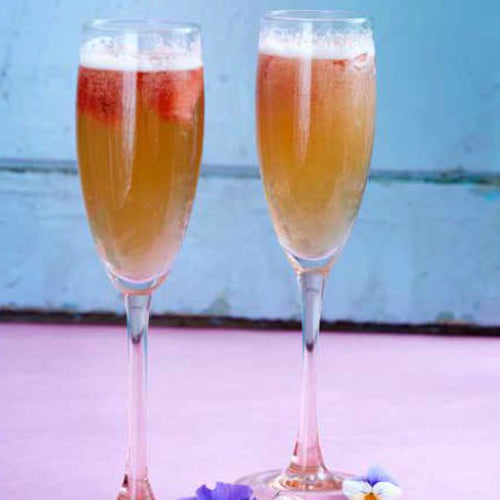 Rose kombucha med boblevand