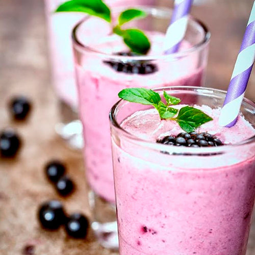 Collagen Blueberry Milkshake