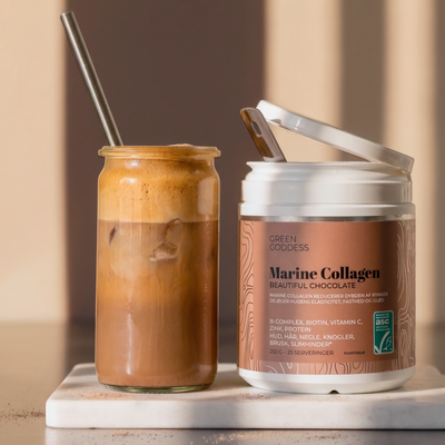 Dalgona iskaffe med collagen