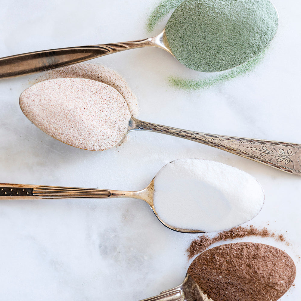 Green Goddess collagen på skeer