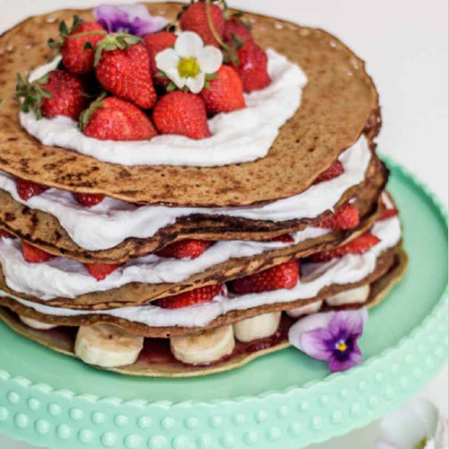 Pandekage lag-på-lag kage