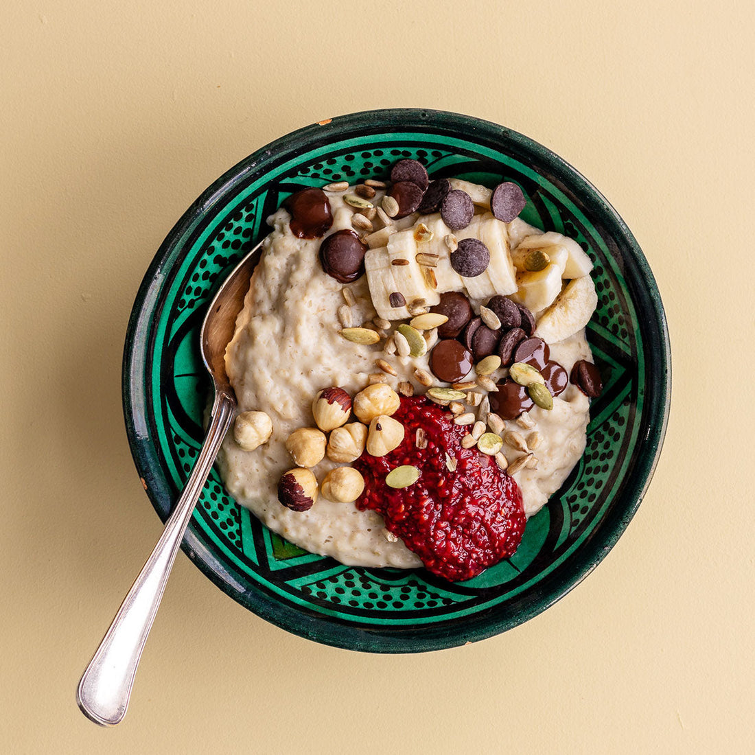Havregrød med vaniljeprotein