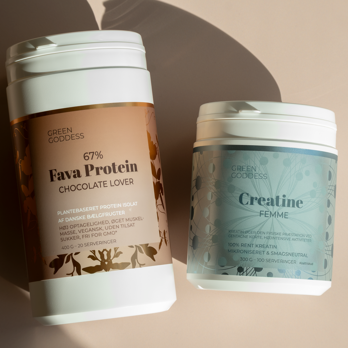 Proteinshakes med kreatinpulver