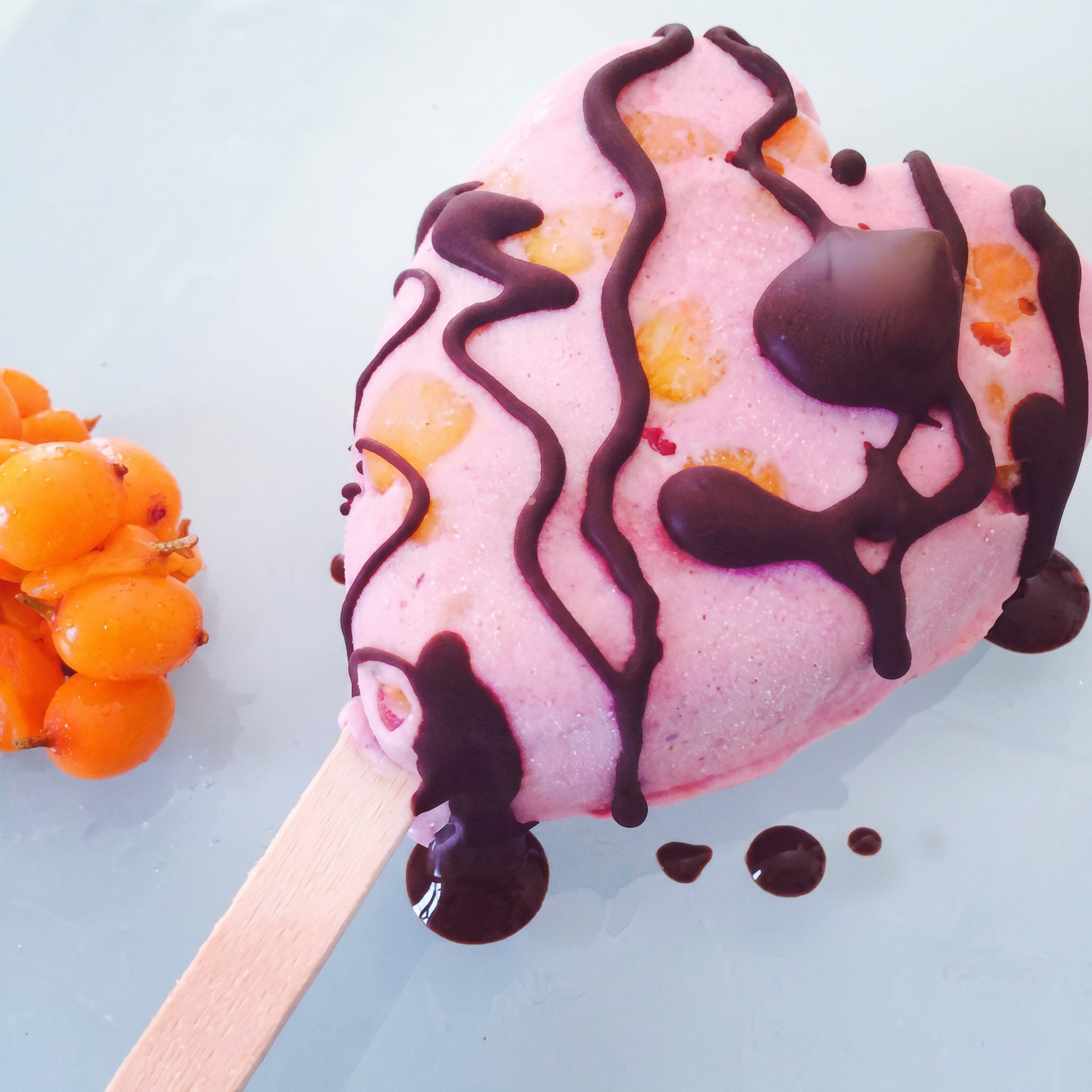 Hindbær N'ice Cream med Havtorn