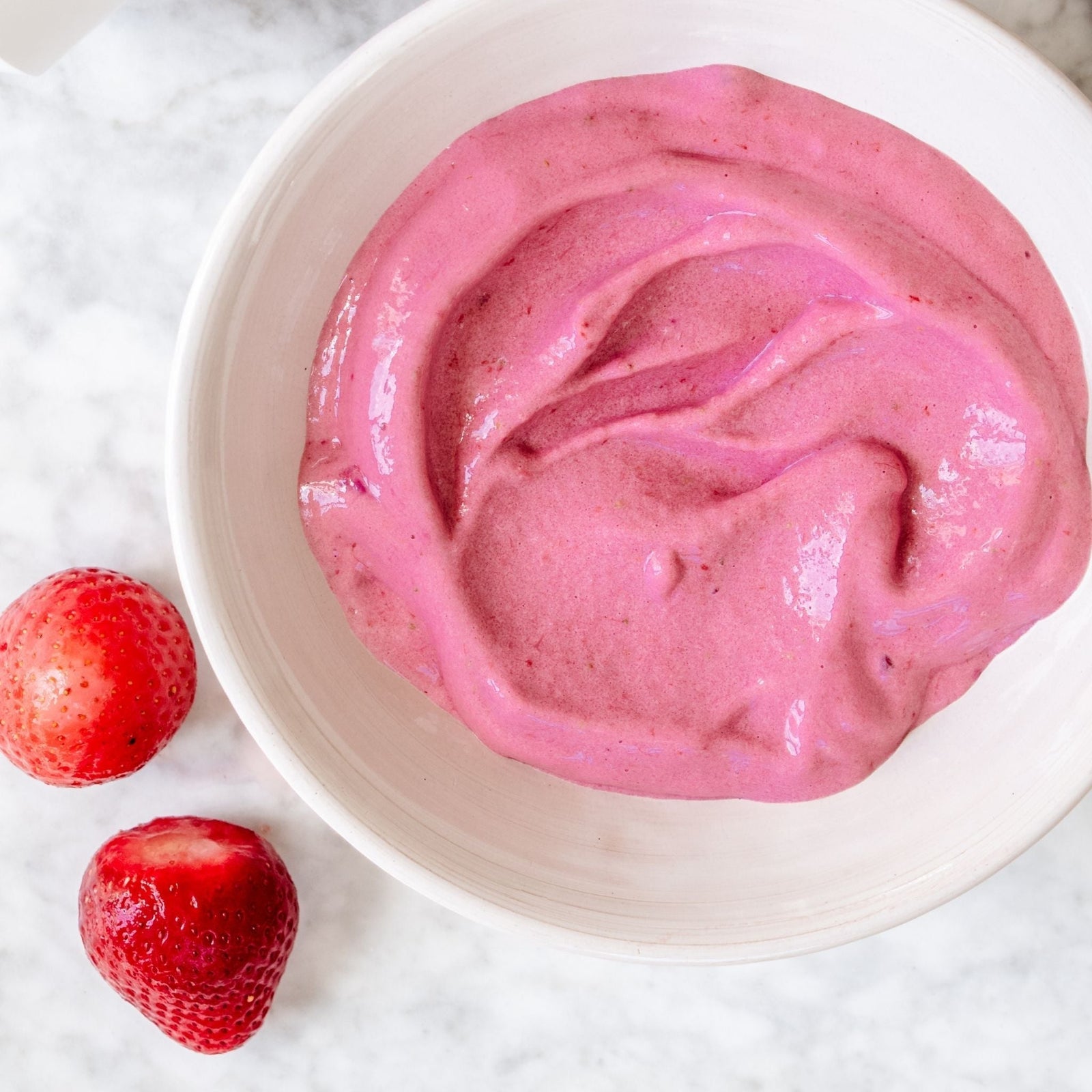 Protein fluff med jordbær