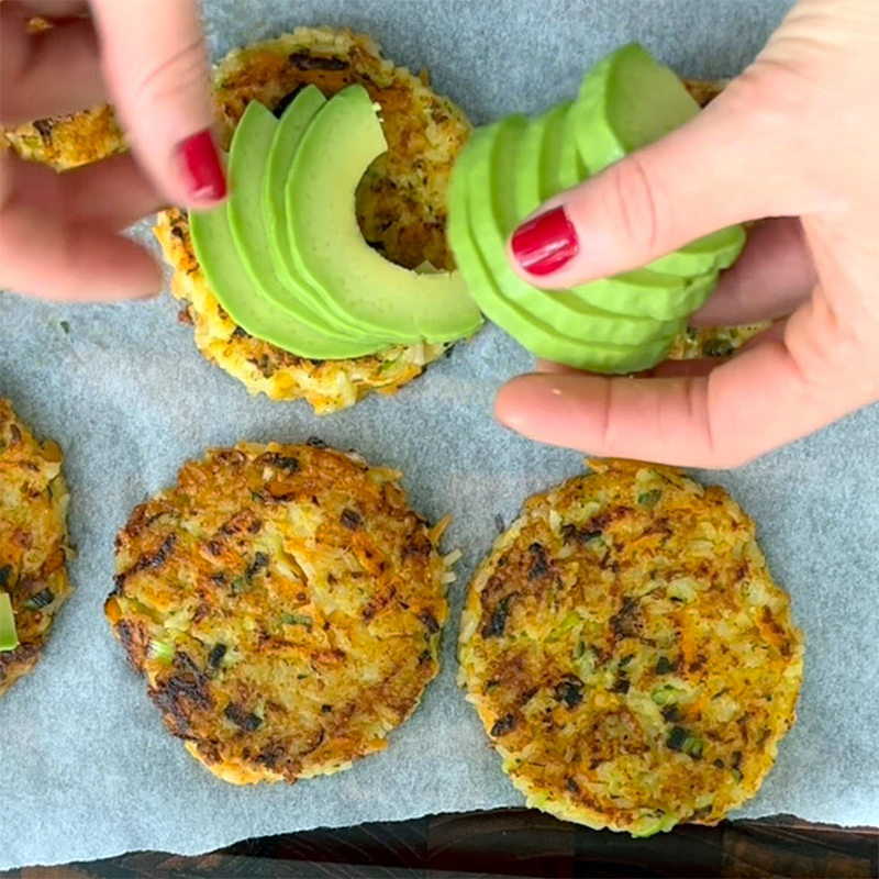 Sprøde ris- og parmasandeller