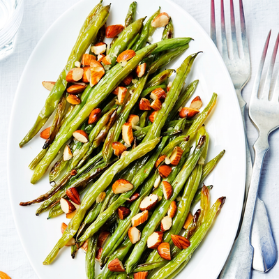 Spicy bønnesalat med mandler