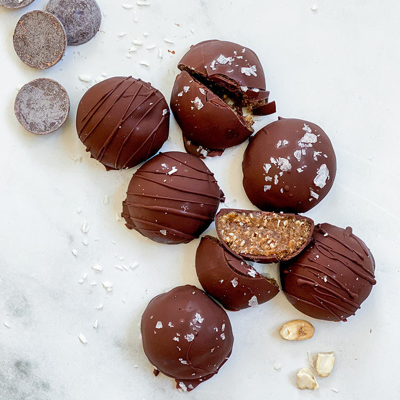 Chokoladetruffles med kollagen og flagesalt