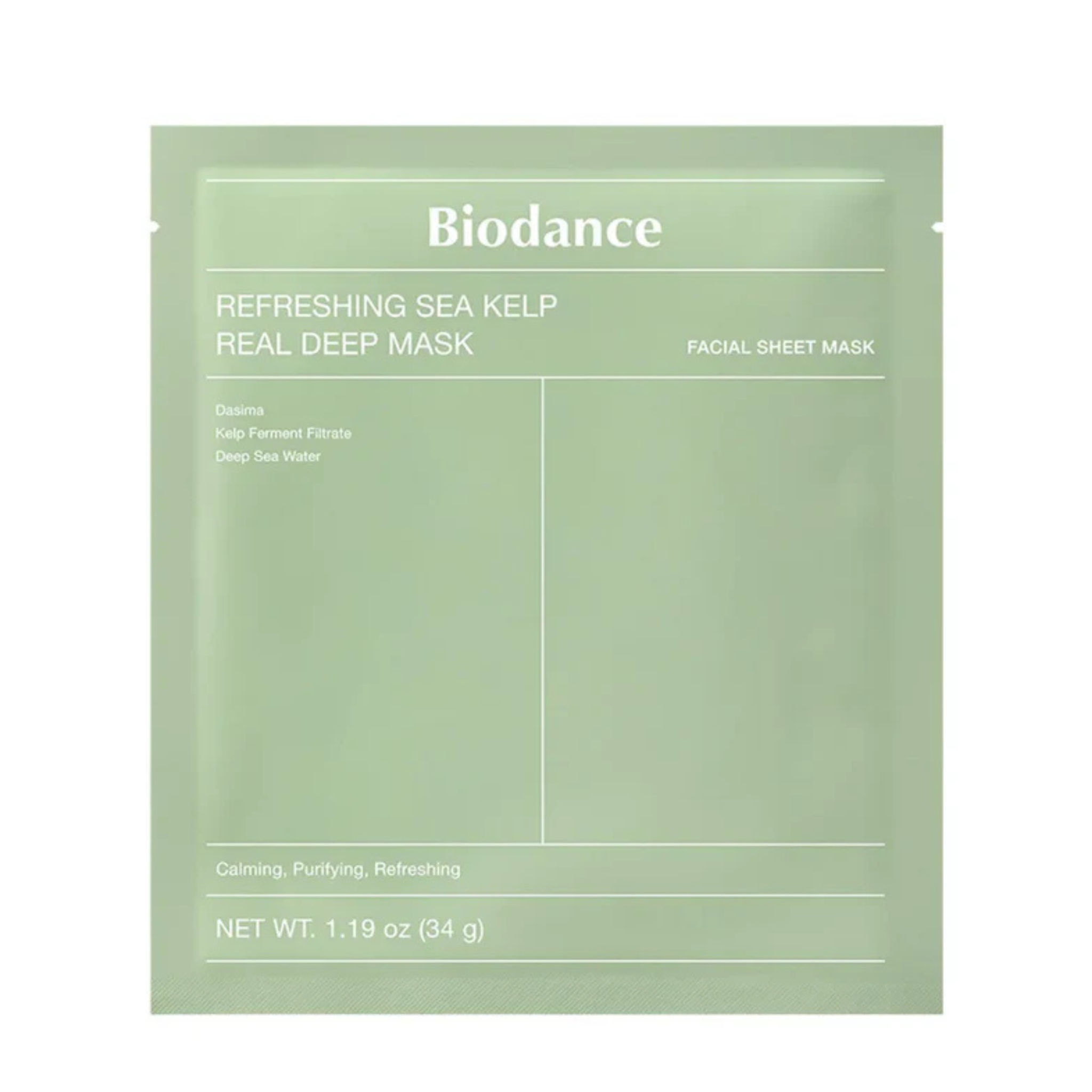 Biodance Refreshing Sea Kelp sheet mask