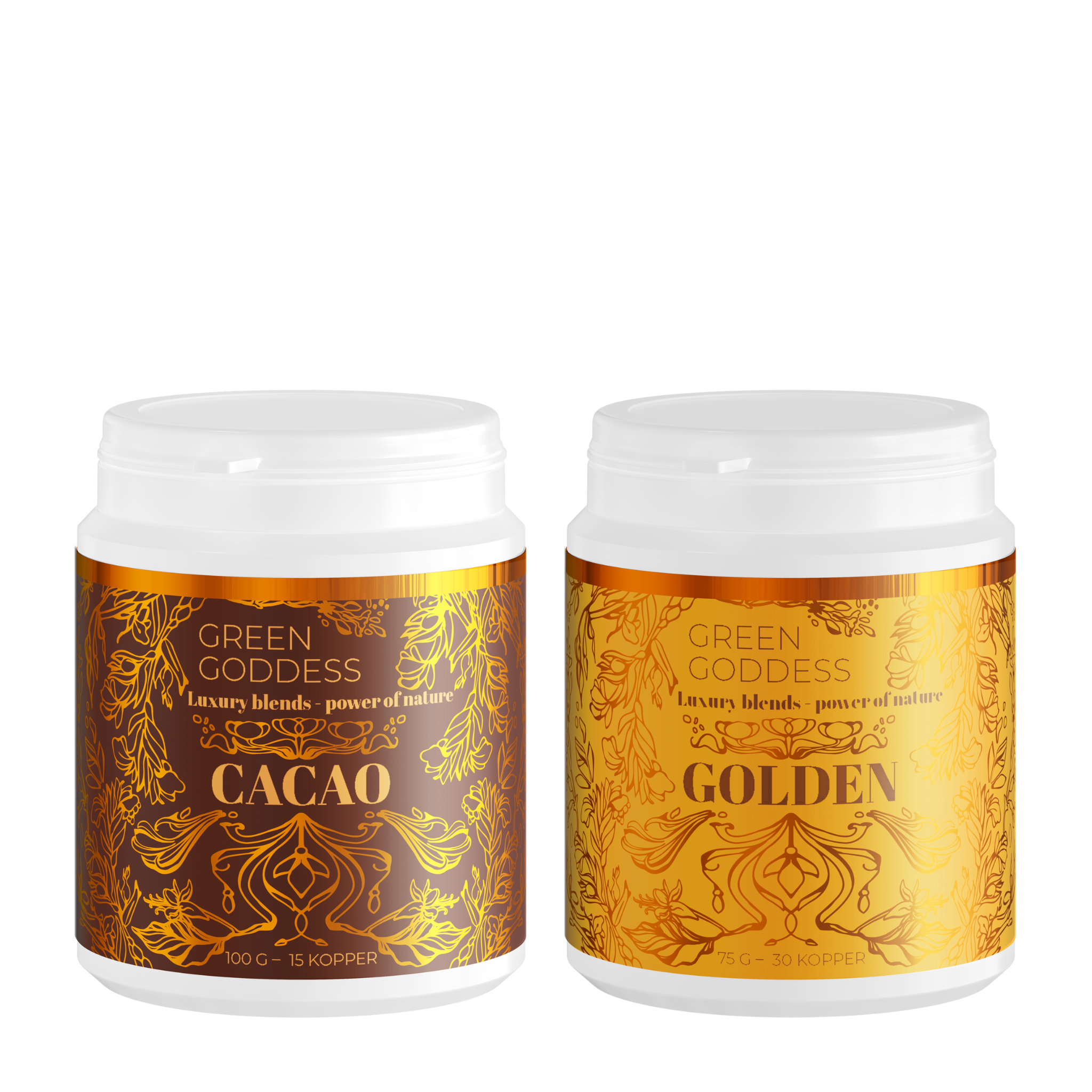 Green Goddess blends til varm kakao og golden latte