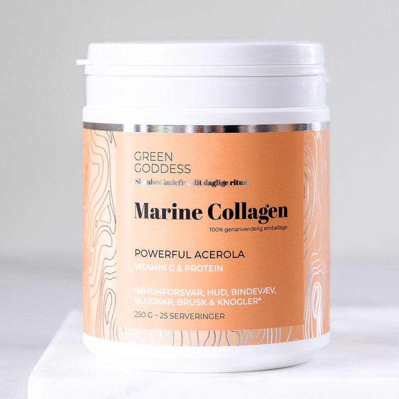 Powerful Acerola Marine Collagen , 250 g. inkl. vitamin c & protein