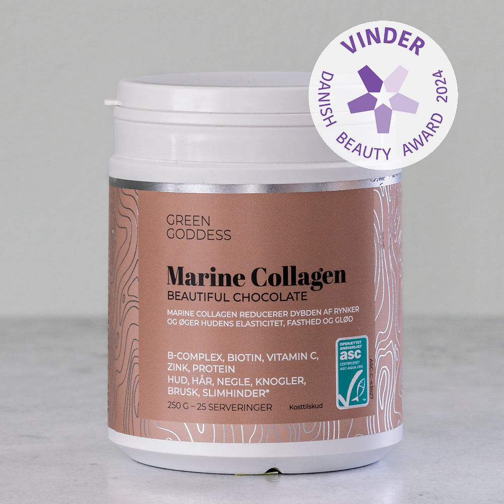 Beautiful Chocolate Collagen, inkl. B-complex, C-vit. og zink, 250 gr.