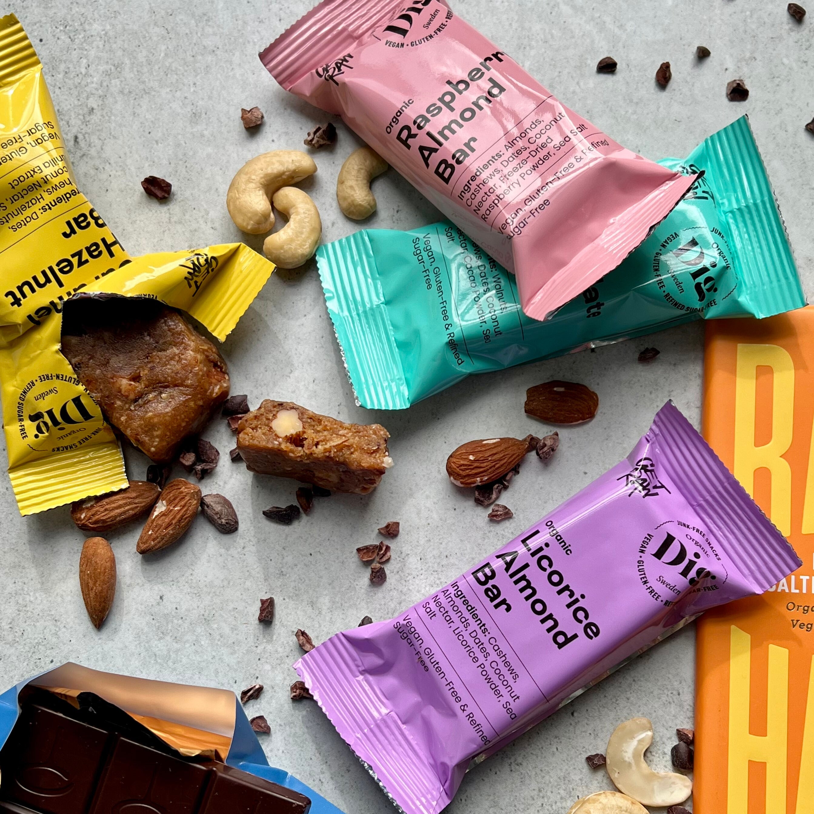 Snackbarer fra Get Raw