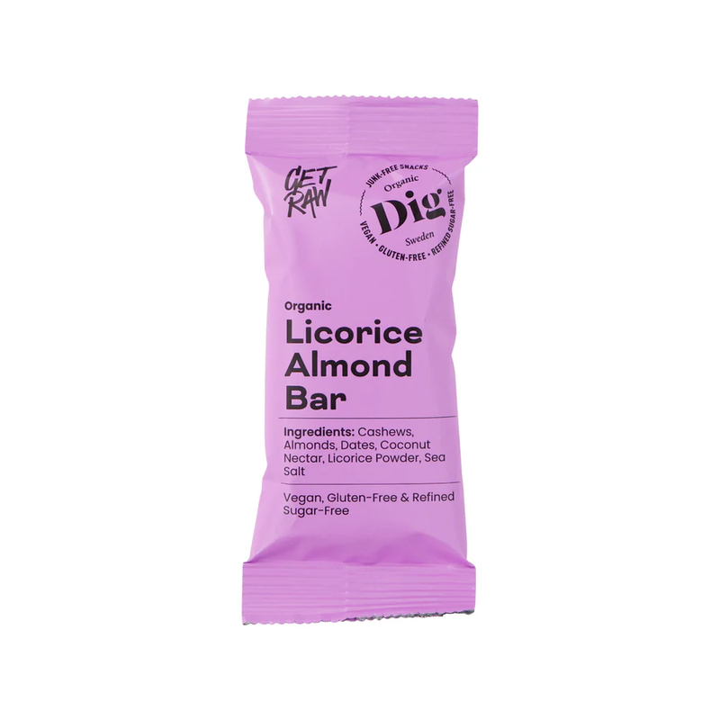 Get Raw Licorise Almond, øko, 42 gram