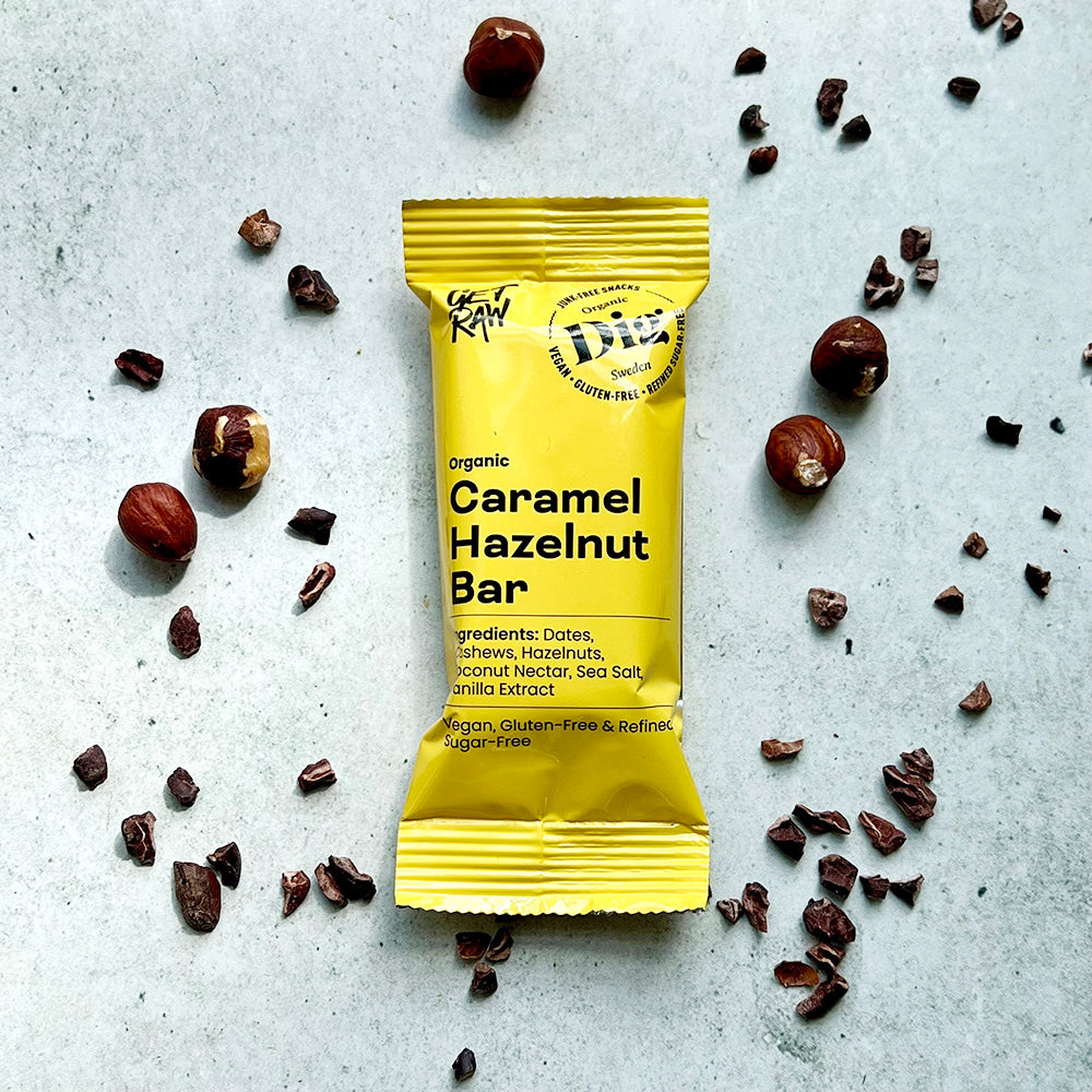 Get Raw Caramel Hazelnut, øko, 42 gram