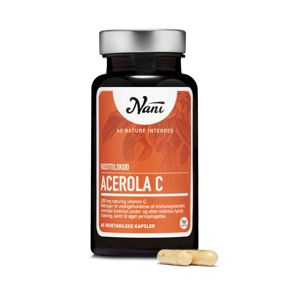 Acerola C fra Nani, 45 vegetabilske kapsler