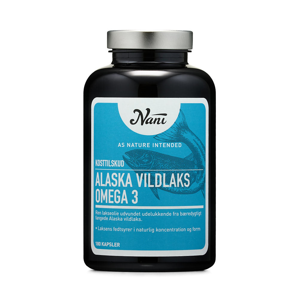 Nani, Alaska Vildlaks Omega 3, 180 stk