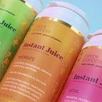 Alle tre Green Goddess Instant Juices