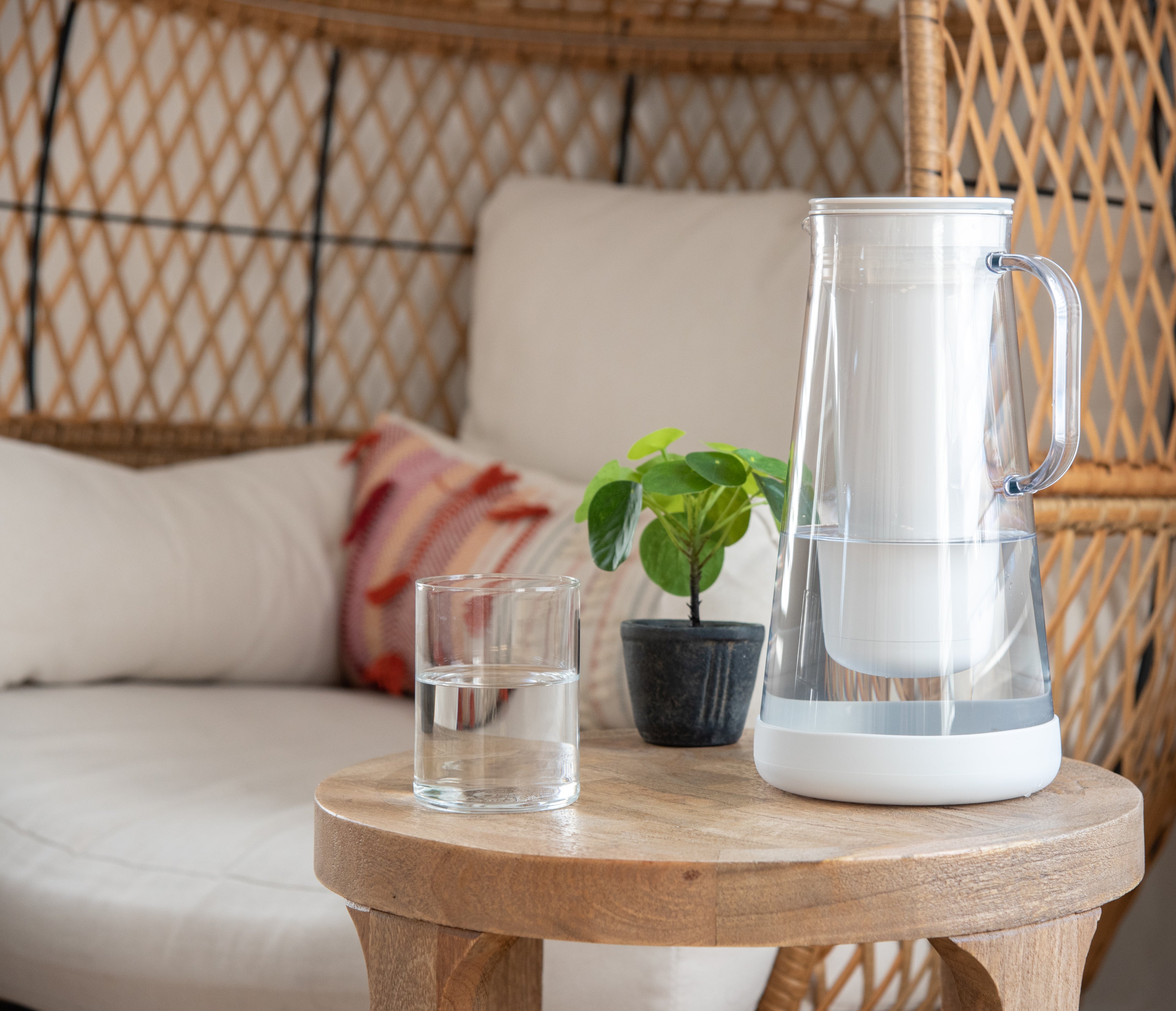 LifeStraw Home Vandfilter kande 1,6 L, glas, White