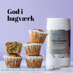 Planteprotein med vaniljesmag i muffins