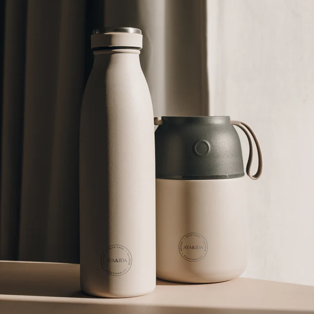 AYA&IDA Food'ie Lunch Box, Cream Beige 500 ml