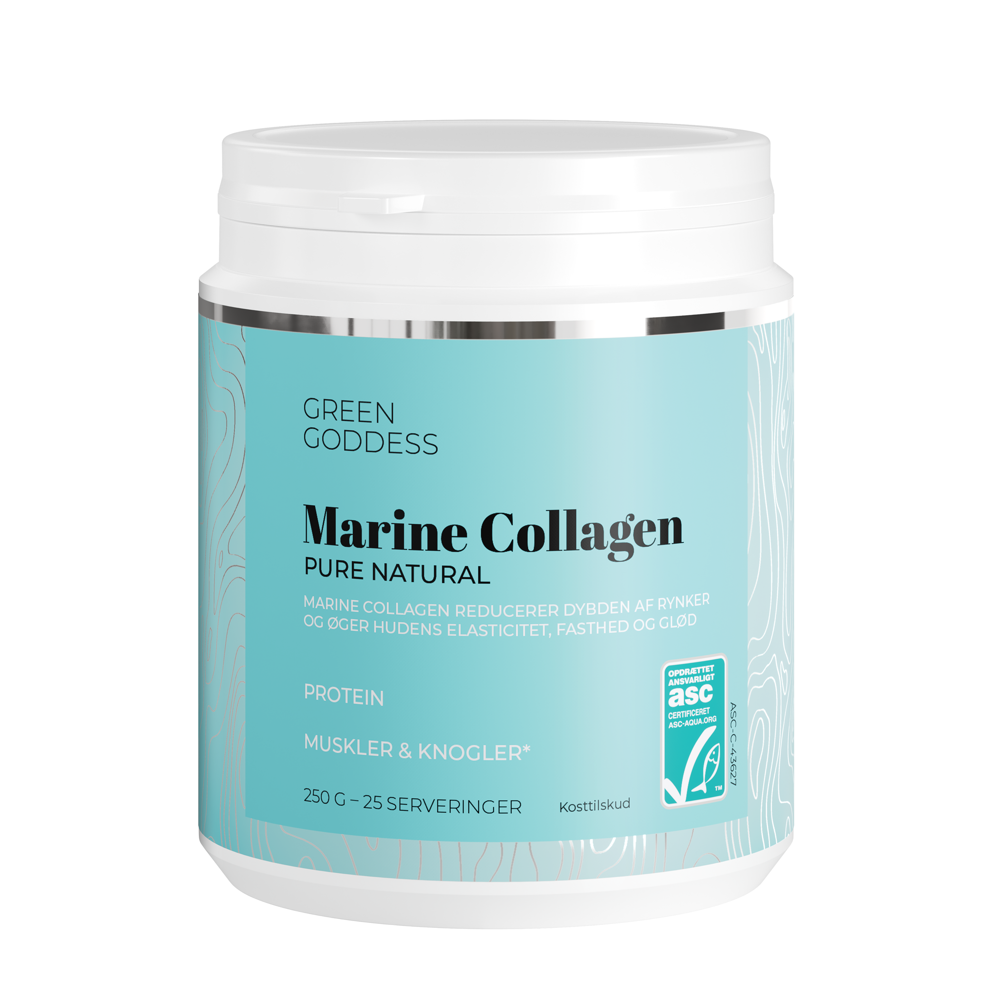 Ren Marine Collagen pulver fra Green Goddess, 250 g