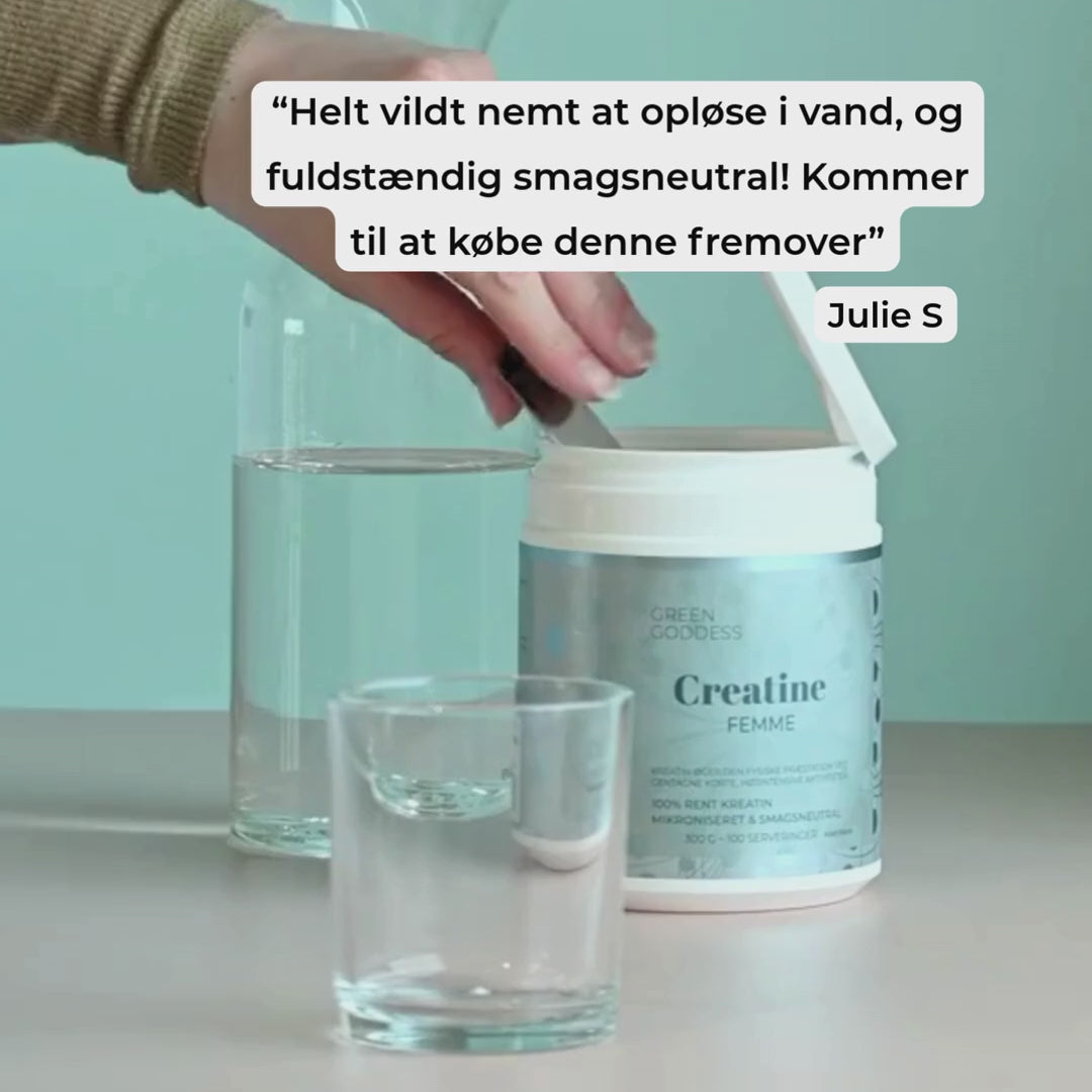 Creatine Femme opløses i vand