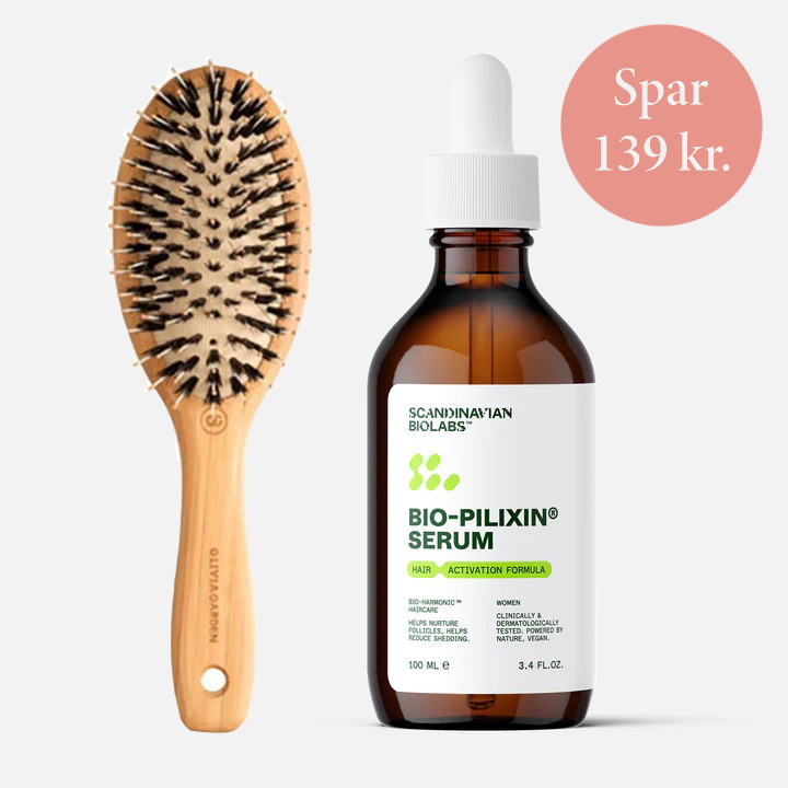 Hair Activation Serum+ | For Women, 100 ml. & hårbørste