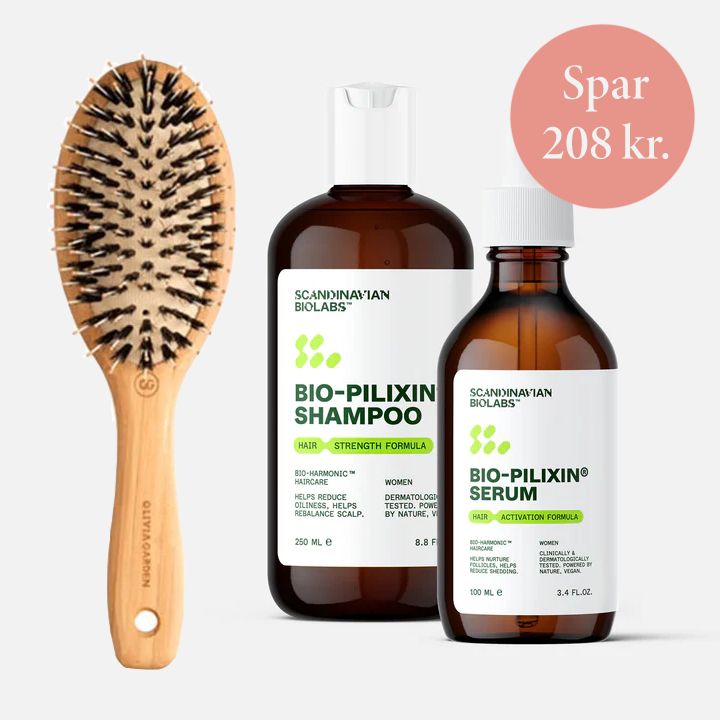 Scandinavian Biolabs Hair Strength & Growth  & hårbørste