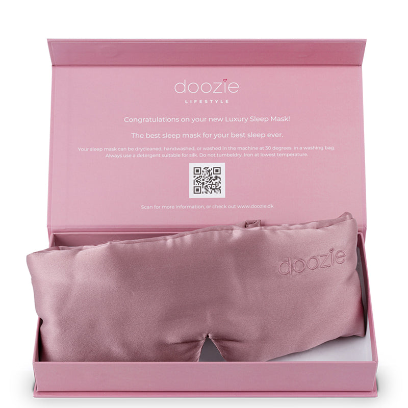 Doozie Luxury Sleep Mask, Dusty Rose